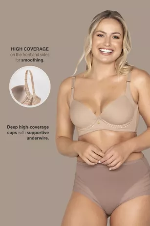 Leonisa Full Coverage Back-Smoothing Bra - Image 5