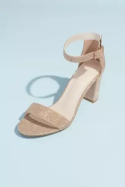 Block Heel Ankle Strap Sandal