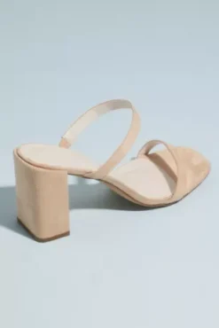 Two-Strap Block Heel Mules