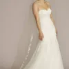 Lace Up Back Strapless Mermaid Wedding Dress