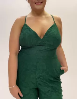 Allover Lace V-Neck Jumpsuit - Image 4