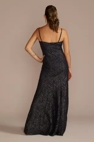 Metallic Foil Lace Mermaid With Cropped Popover - Image 5