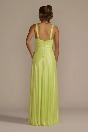 Surplice Metallic Chiffon Foil A-Line - Image 2