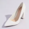 Block Heel Classic Pointed Toe Pumps