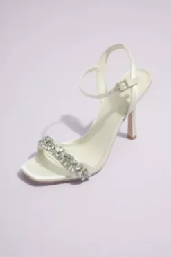 Crystal Embellished Stiletto Sandals
