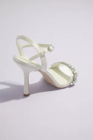 Crystal Embellished Stiletto Sandals - Image 2