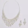 Iridescent Crystal Swag Quinceanera Jewelry Set