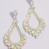 Crystal Statement Teardrop Earrings