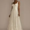 Sweetheart Tank Lace Applique A-Line Wedding Dress