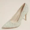 Pearl And Crystal Pointed-Toe Pumps