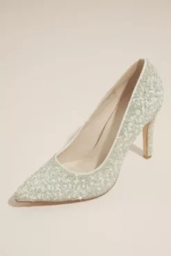 Pearl And Crystal Pointed-Toe Pumps