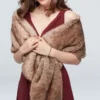 Pull-Through Faux-Fur Shoulder Wrap