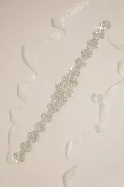 Floral Crystal Sash