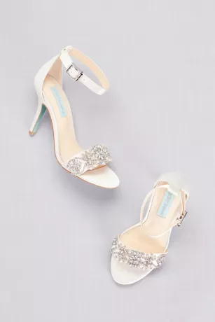 Embellished High Heel Sandals With Ankle Strap - Image 4