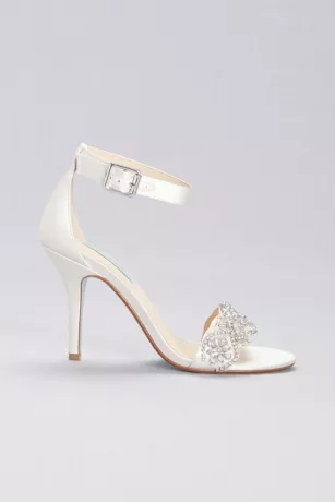 Embellished High Heel Sandals With Ankle Strap - Image 2