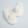 Fuzzy Bride Y-Strap Slippers
