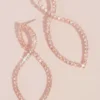 Infinity Loop Pave Rhinestone Earrings
